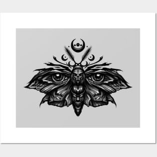 Dark forest moth Posters and Art